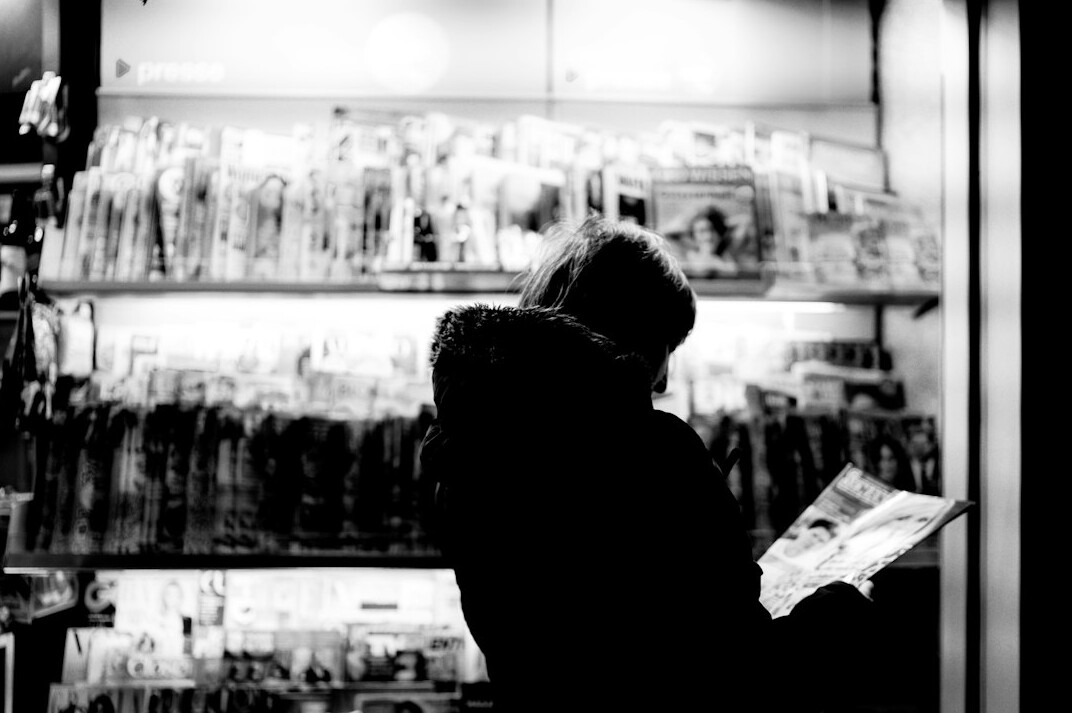 store detective reviewing security footage